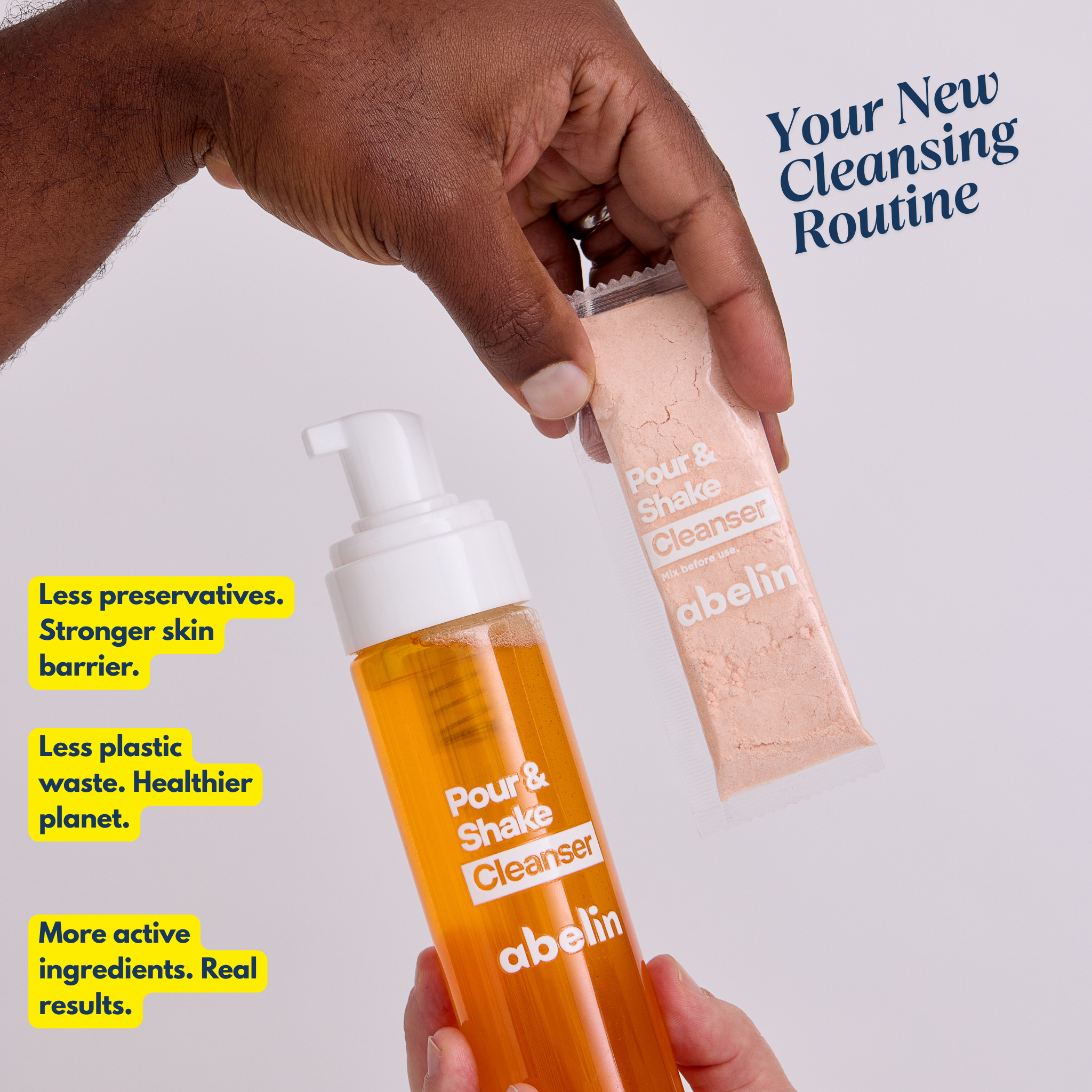 Abelin Pour & Shake Cleanser Starter Kit
