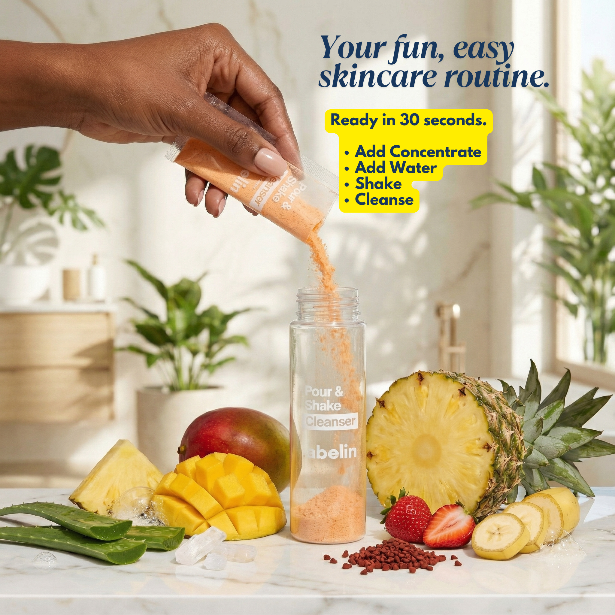 Abelin Pour & Shake Cleanser Starter Kit